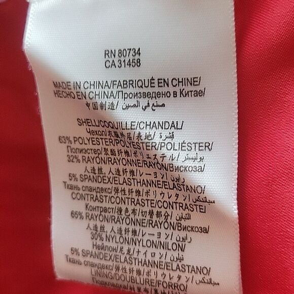 NEW BCBG Max Azria Alex Red Blazer XS Jacket Fitted Sexy Tapered Crop Feminine - Picture 12 of 13